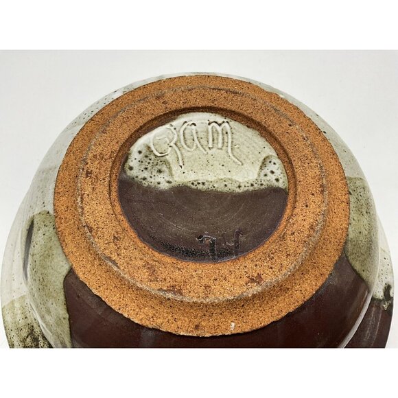 Hand Crafted 2 Piece Pottery Serving Bowl/Casserole Dish Vintage 1974 Collectibl - Picture 13 of 16